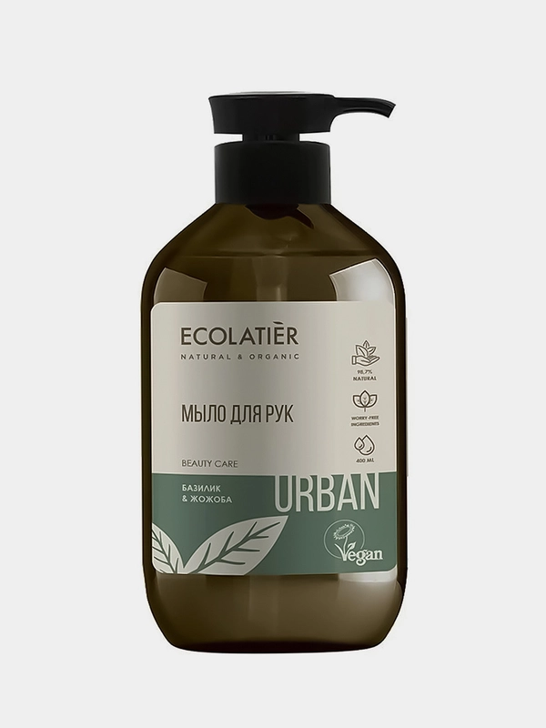 Жидкое мыло для рук Базилик и жожоба Ecolatier Urban 400 мл