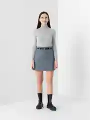 Синий юбка женская, кашемир