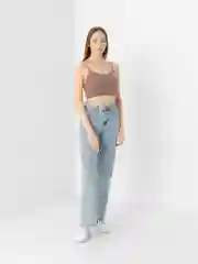 Пастельно-коралловый топ женский, базовый
