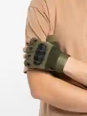 Зелёный хаки перчатки тактические, мужские