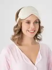 Кремовый маска для сна на резинке, мягкая, 8 цветов