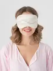 Кремовый маска для сна на резинке, мягкая, 8 цветов