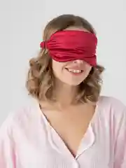 Вишнёвый маска для сна на резинке, мягкая, 8 цветов