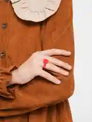 Красный кольцо детское "Корона"