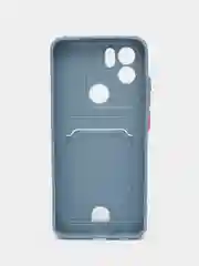 Серый чехол XIAOMI POCO C51 / REDMI A2 PLUS / A2 / REDMI A1 PLUS / A1 с  карманом для карты