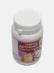 Пивные дрожжи для кошек и собак с кальцием "Вака", 80 таблеток