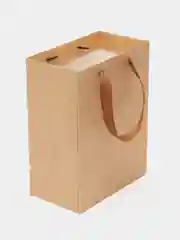 Подарочный пакет, однотонный крафт, коричневый