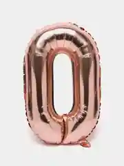 Розовый воздушный шар цифра /Розовый/80см