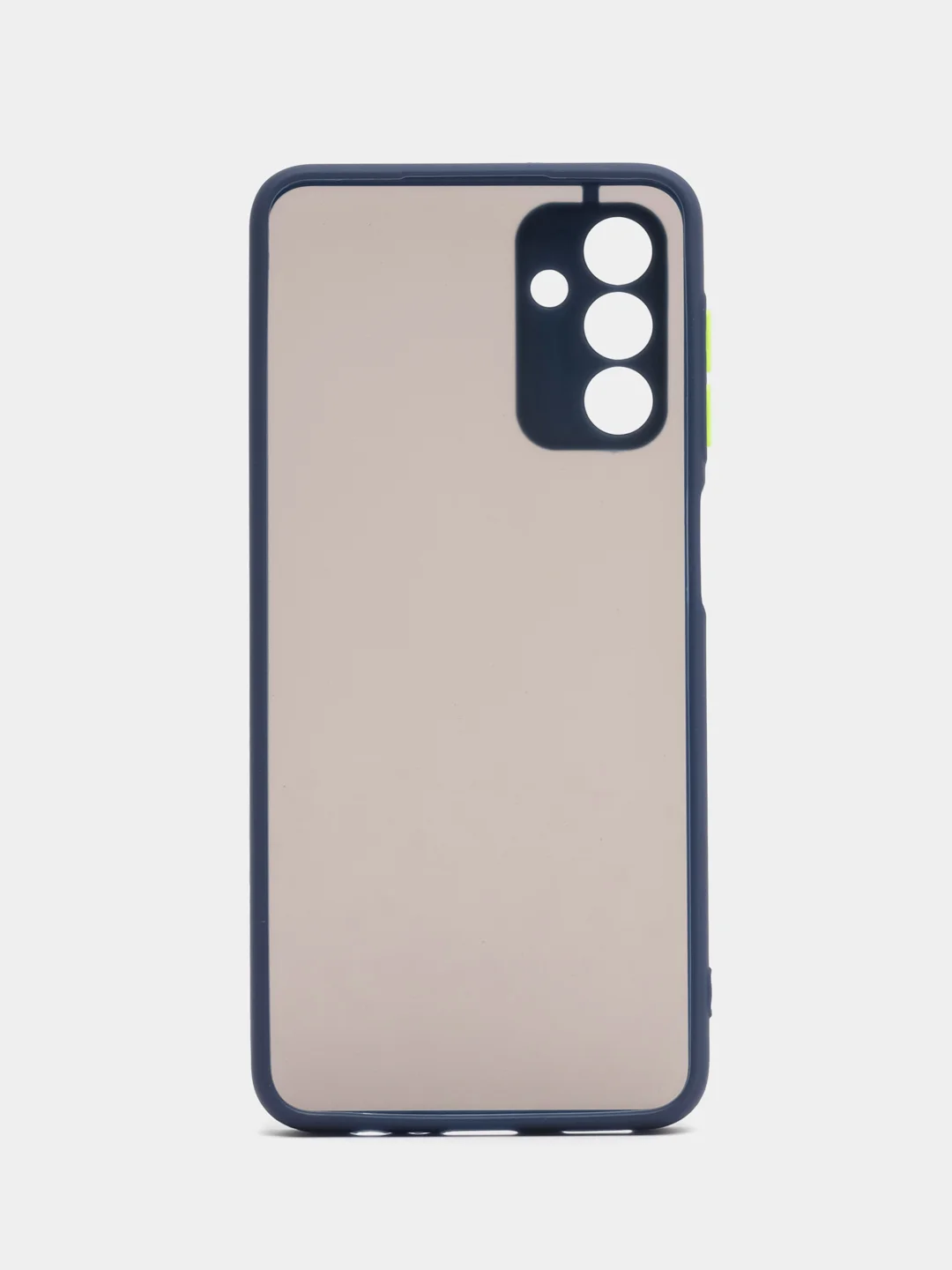 Темно-синий чехол Samsung Galaxy A04S / A13 5G пластиковый матовый с цветными кнопками