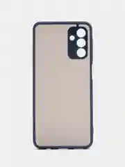 Темно-синий чехол Samsung Galaxy A04S / A13 5G пластиковый матовый с цветными кнопками