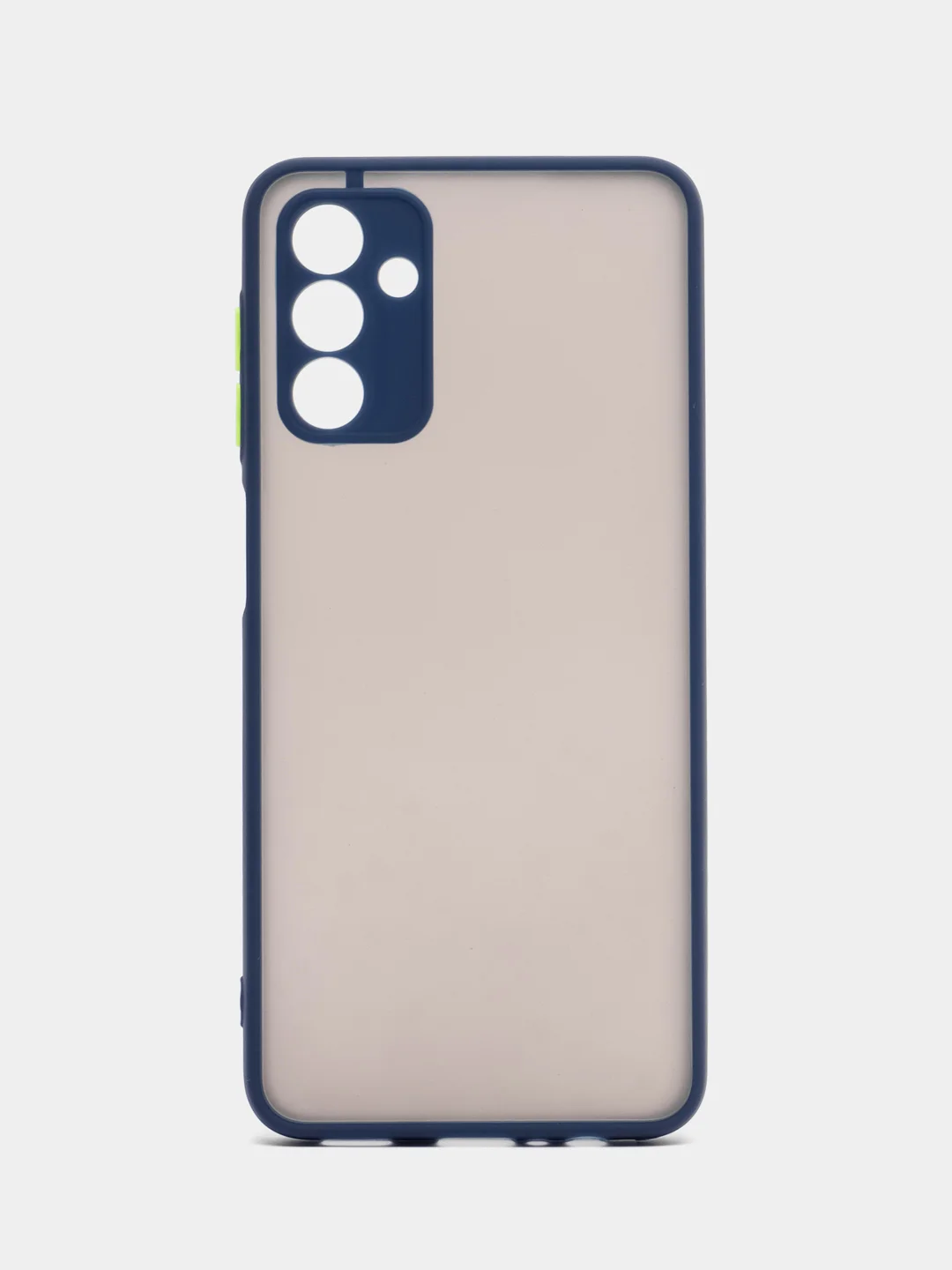 Темно-синий чехол Samsung Galaxy A04S / A13 5G пластиковый матовый с цветными кнопками