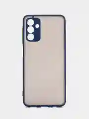 Темно-синий чехол Samsung Galaxy A04S / A13 5G пластиковый матовый с цветными кнопками