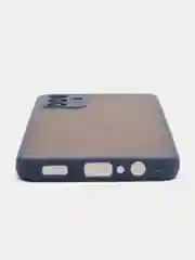 Темно-синий чехол Samsung Galaxy A04S / A13 5G пластиковый матовый с цветными кнопками
