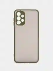 Лесной зеленый чехол пластиковый Samsung Galaxy A13, Самсунг Галакси А13 4G, матовый, с цветными кнопками