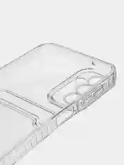 Марсала чехол противоударный для Samsung Galaxy A14 (Самсунг А14) прозрачный, с карманом для карты