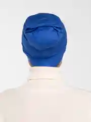 Синий шапочка мусульманская с нахлестом
