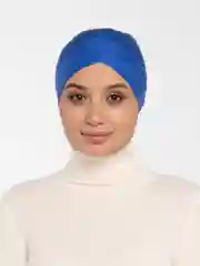 Синий шапочка мусульманская с нахлестом