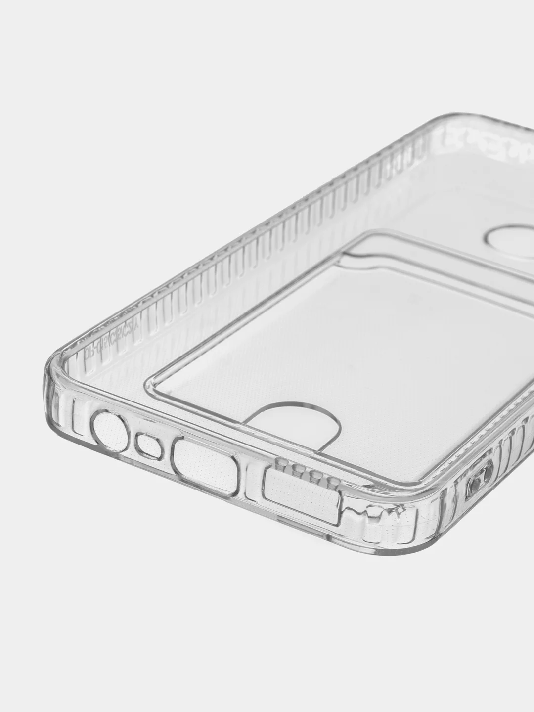 Прозрачный чехол противоударный Realme C21Y C25Y C15 C25 C25S Реалми прозрачный с карманом для карты