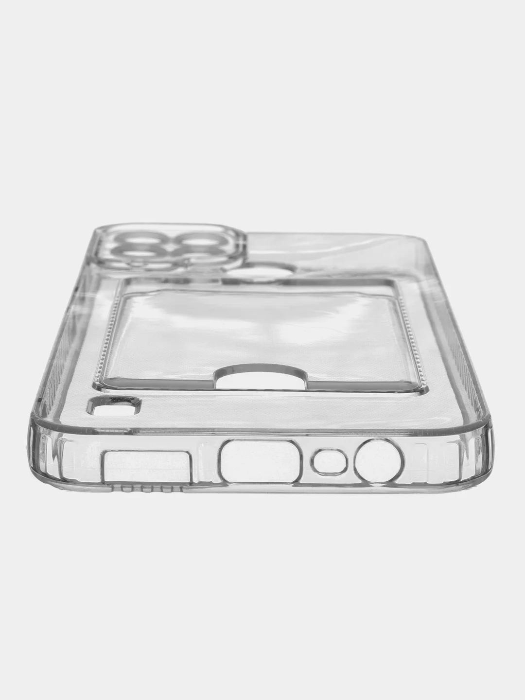 Прозрачный чехол противоударный Realme C21Y C25Y C15 C25 C25S Реалми прозрачный с карманом для карты