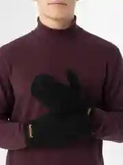 Угольный варежки мужские теплые