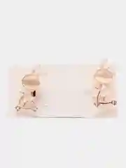 Белый брошь "Заяц"