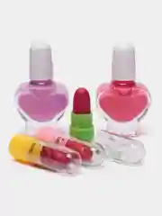 Разноцветный детская косметика для макияжа, 2 в 1, с набором для плетения браслетов