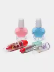 Тёмно-розовый детская косметика для макияжа, 2 в 1, с набором для плетения браслетов