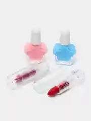 Кораллово-розовый детская косметика для макияжа, 2 в 1, с набором для плетения браслетов