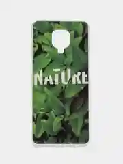 Тёмно-зелёный чехол Xiaomi Redmi Note 9s / Note 9 Pro / Note 9 Pro Max чехол силиконовый с рисунком
