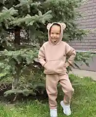 Карамельный костюм спортивный, детский, утепленный