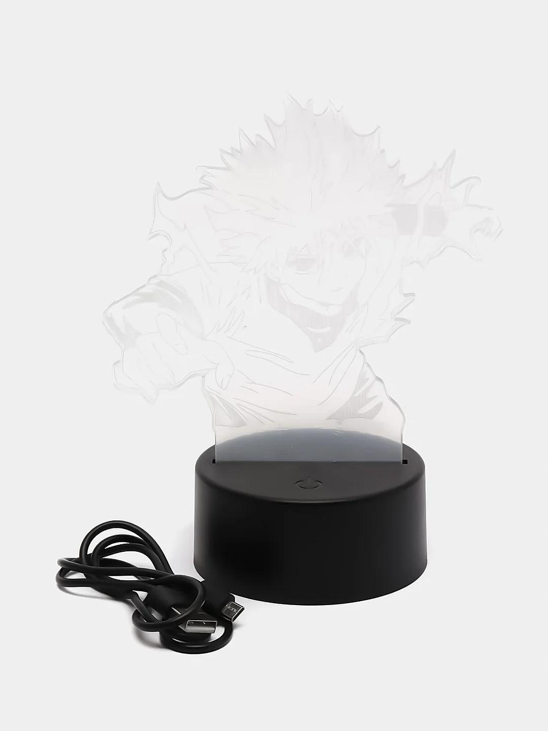 Аметистовый светильник-ночник 3D по аниме "HunterxHunter", LED, светодиодный, настольный, USB