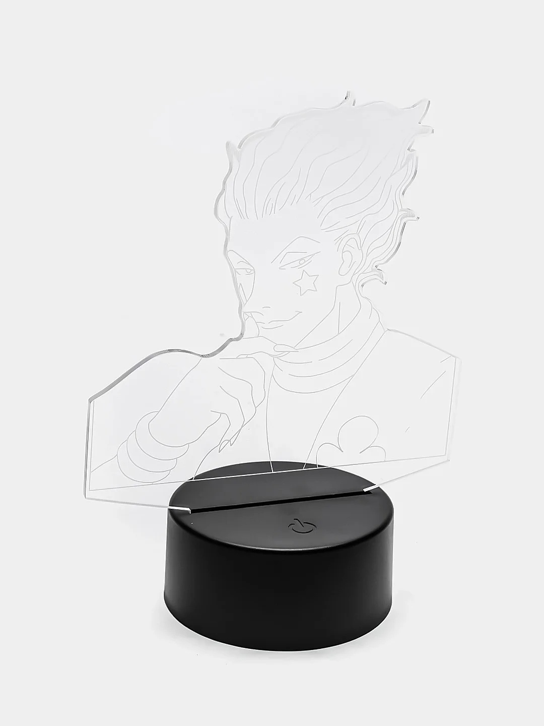 Фиолетовый светильник-ночник 3D по аниме "HunterxHunter", LED, светодиодный, настольный, USB