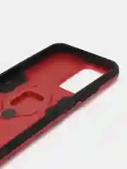 Красный чехол противоударный с кольцом на Realme C33 (Реалми С33)