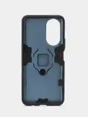 Синий меланж чехол противоударный с кольцом на Honor X7 (Хонор Х7)