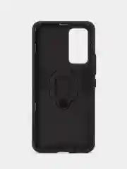 Черный чехол противоударный с кольцом-держателем на Xiaomi 12 Lite (Сяоми 12 Лайт)