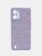 Лавандовый чехол Realme C31 / Реалми С31 пластиковый, под кожу