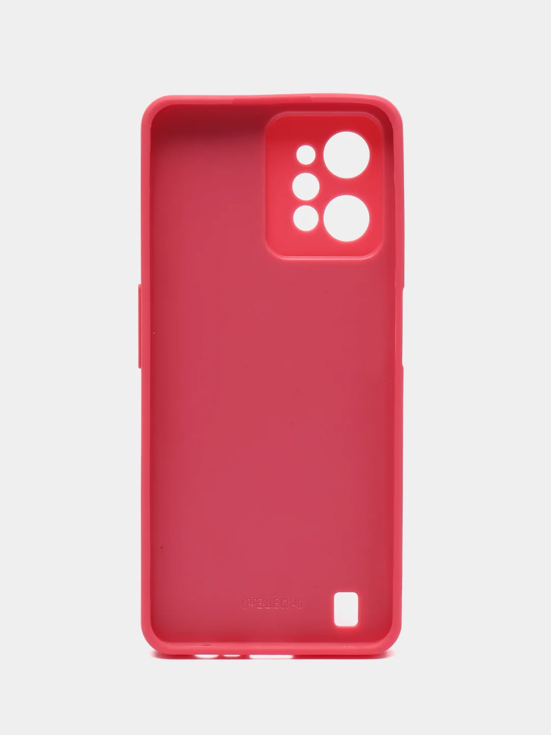 Красный чехол Realme C31 / Реалми С31 пластиковый, под кожу