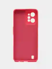 Красный чехол Realme C31 / Реалми С31 пластиковый, под кожу