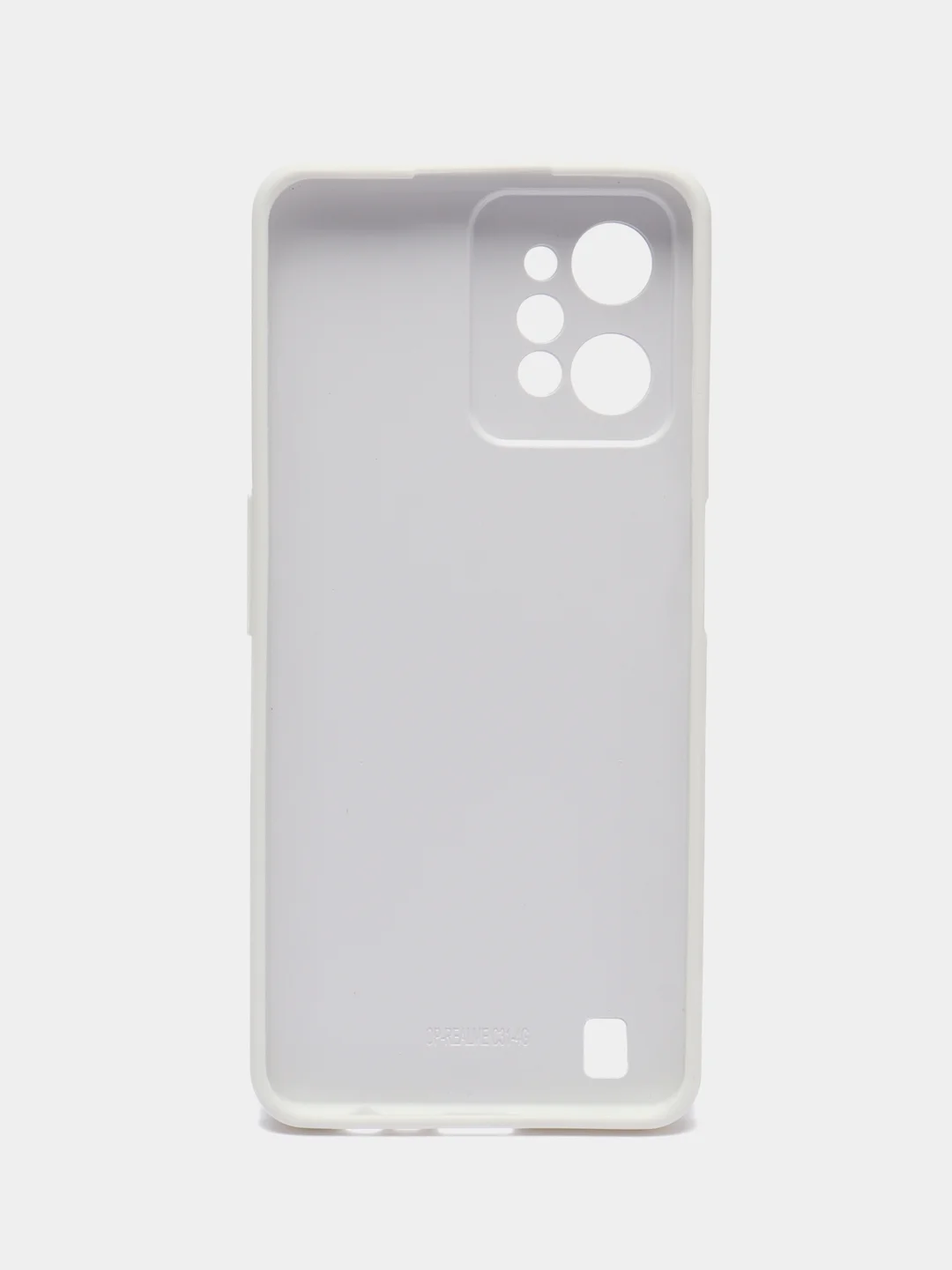 Голубой чехол Realme C31 / Реалми С31 пластиковый, под кожу
