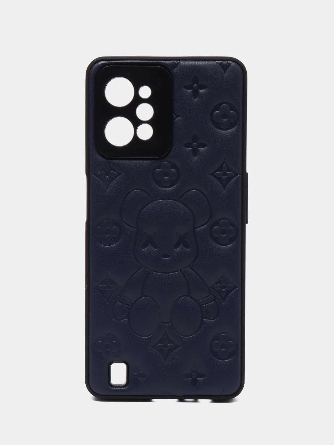 Синий чехол Realme C31 / Реалми С31 пластиковый, под кожу