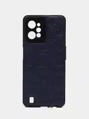 Синий чехол Realme C31 / Реалми С31 пластиковый, под кожу