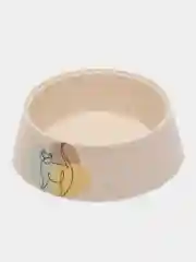 Бежевый меланж миска для кошек и собак мелких пород, пластик, 0,3 л