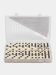 Игра настольная "ДОМИНО", пластиковый кейс, 17x10см, ЗОЛОТАЯ СКАЗКА, 662296