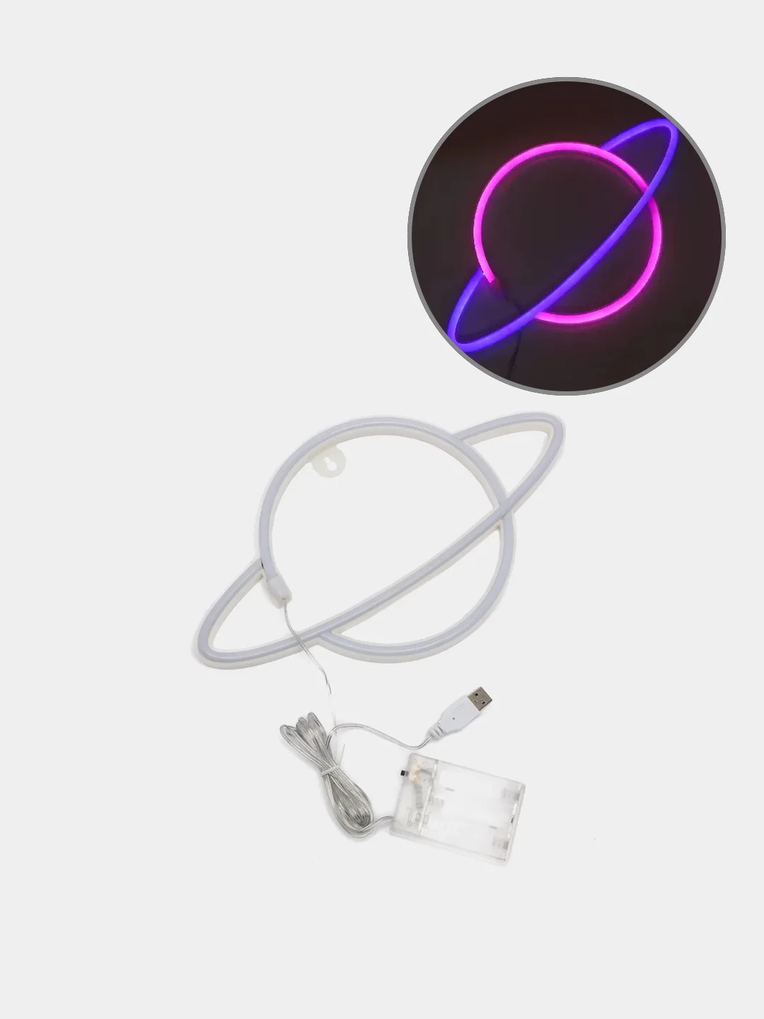 Багровый неоновый светильник-ночник светодиодный LED