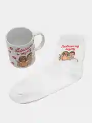 Желтый подарочный набор 2 в 1 мужу (2 вида)