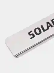 Накладки на пороги нержавейка, хром, черная надпись Hyundai Solaris 2 2017-нг