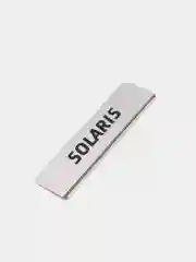Накладки на пороги нержавейка, хром, черная надпись Hyundai Solaris 2 2017-нг