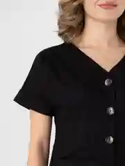 Черный женское платье мини