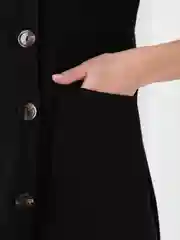 Черный женское платье мини