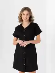 Черный женское платье мини